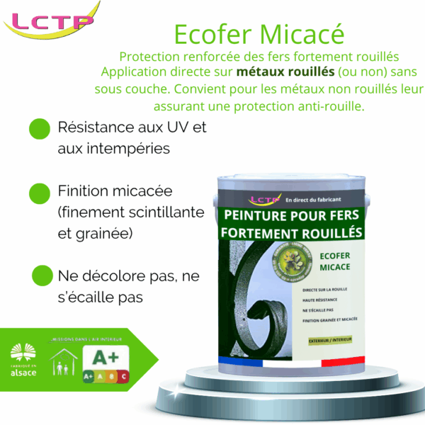LAQUE FER MICACE spéciale fer très rouillé – Image 2
