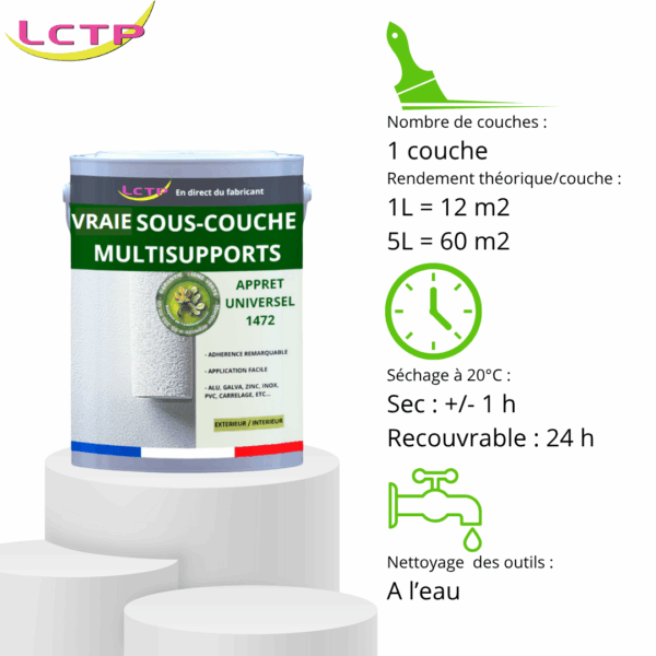 PRIMAIRE D'ACCROCHE spéciale plastique, carrelage et alu – Image 3