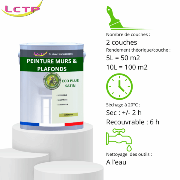 PEINTURE MURS ET PLAFONDS spéciale ERP, cantines, hôpitaux, écoles – Image 3