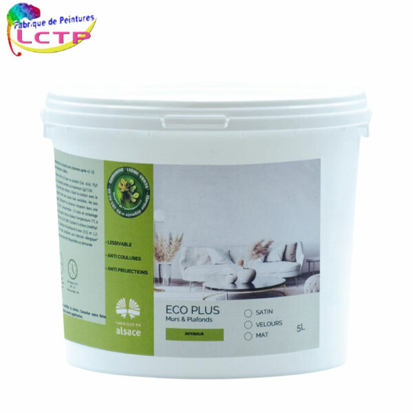 ECOPLUS SATIN - couleurs pour MURS & PLAFOND. Lessivable & résistant