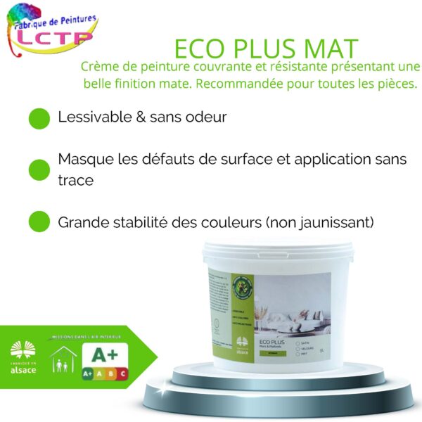ECOPLUS MAT - couleurs pour MURS & PLAFOND. Masque les défauts & sans traces – Image 2