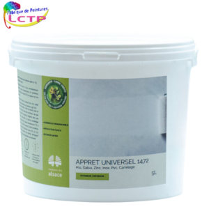 APPRÊT UNIVERSEL 1472 - Un accrocheur blanc avec une adhérence remarquable sur alu, galva, zinc, inox, pvc, carrelage vertical