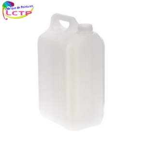 Jerrican naturel 5 L PEHD + bouchon sécurité enfant inclu
