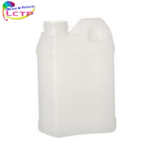 Jerrican naturel 1 L Polyéthylène + bouchon blanc