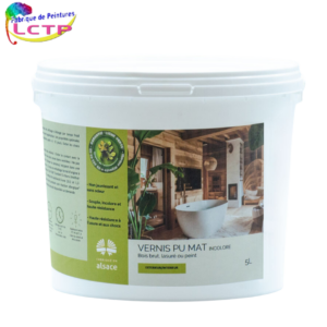 VERNIS PU - Polyuréthane biosourcée pour bois brut, lasuré ou peint
