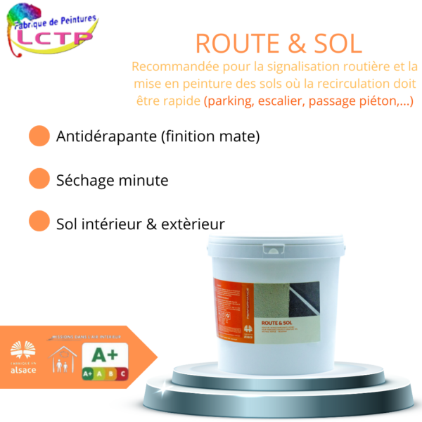 Informations techniques pour la peinture route et sol. Peinture professionnelles antidérapante pour sécuriser vos surfaces industriel.