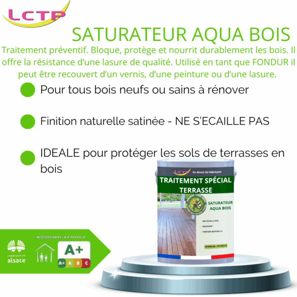 SATURATEUR TOUS BOIS spécial terrasse et bois exposés – Image 2