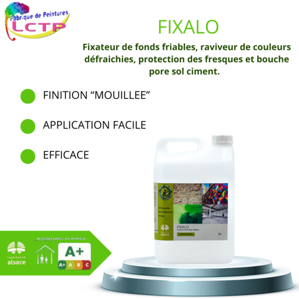FIXALO - Fixateur de fonds friables, poreux ou farinants – Image 2