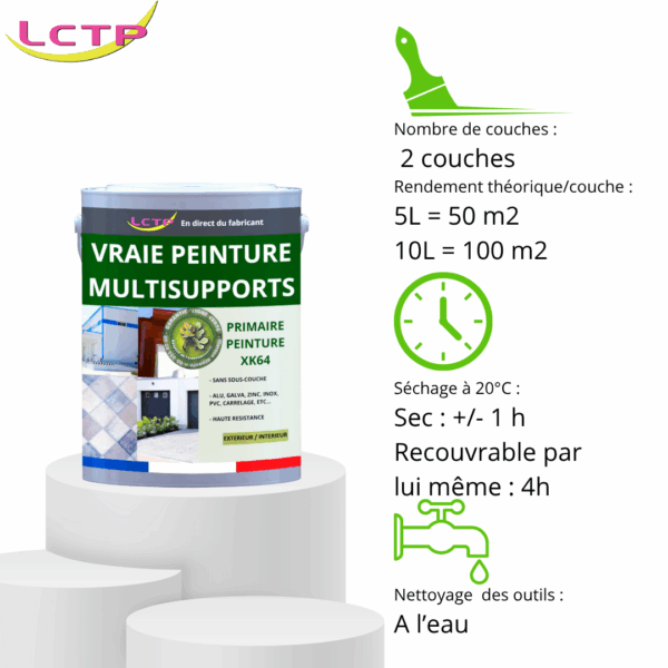 PEINTURE TOUS SUPPORTS spéciale sans ponçage – Image 3