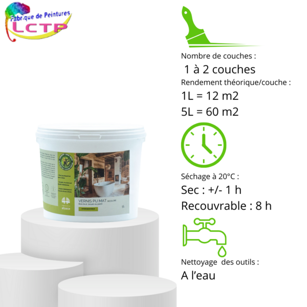VERNIS PU - Polyuréthane biosourcée pour bois brut, lasuré ou peint – Image 3