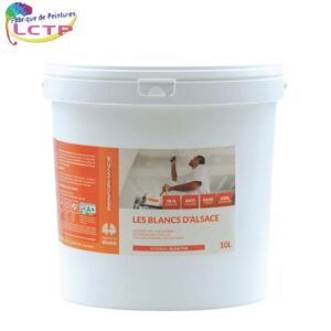 BLANCS D'ALSACE - HAUTE QUALITE blanc mat pour MURS & PLAFOND NEUFS. Un mat lessivable & couvrant