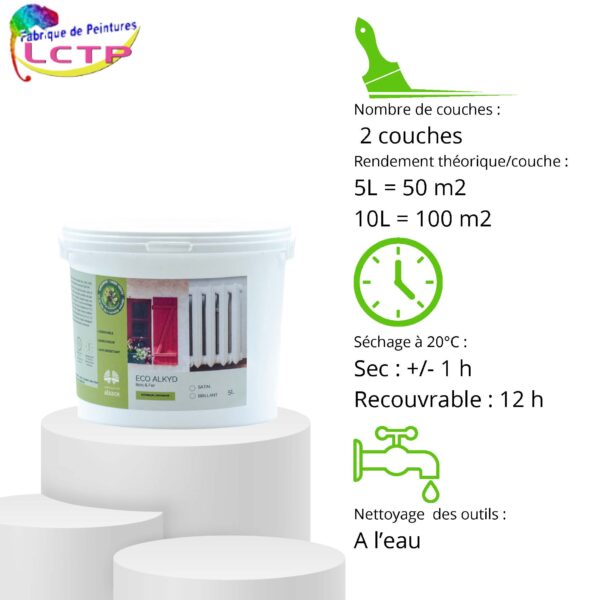 ECO ALKYD BRILLANT - une glycéro à l’eau – Image 3