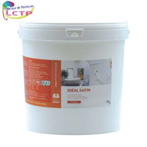 IDÉAL SATIN - blanc satiné pour MURS & PLAFOND. Résistance salissure & abrasion